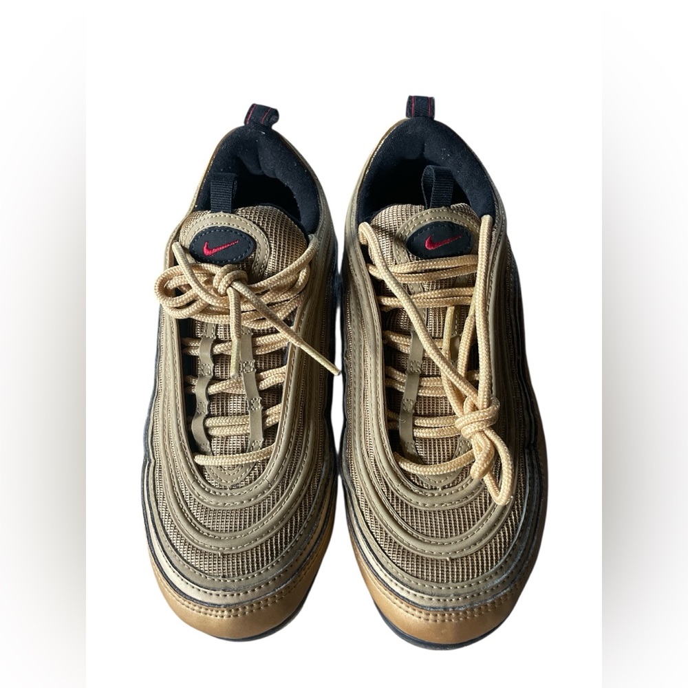 SOLD: Nike Air Vapormax '97 GS Youth Sz 6.5Y Metallic Gold Varsity Red Black - Picture 8 of 8